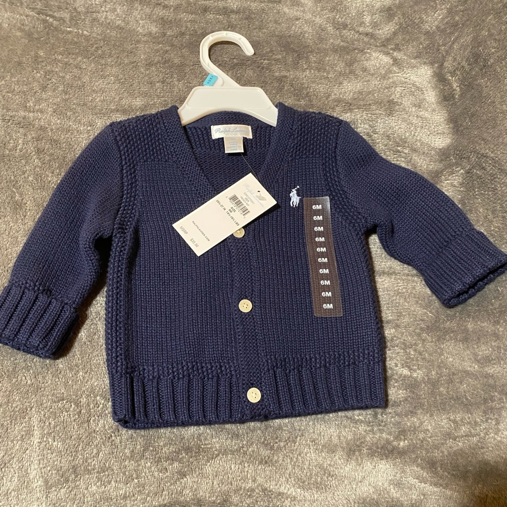 Navy Polo Cardigan